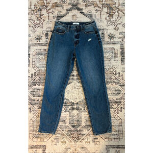 Ceros High Rise Straight Leg Jeans Women’s 27 Blue Distressed Vintage Style